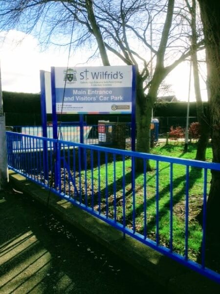 St Wilfrid's Entrance Signage